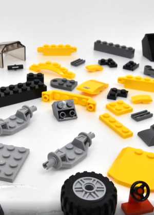 لگو بازی Excavator Toy Assembly Video - Building Blocks Toy - Build and Play Toys