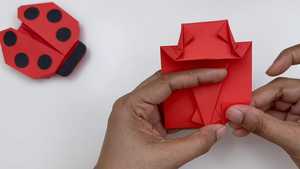 تماشا آموزش ساخت اوریگامی کفشدوزک Origami Ladybug 2026 با کیفیت عالی