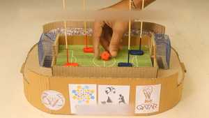 دانلود یا تماشا آموزش ساخت کاردستی فوتبال رومیزی با کارتن Table Football Cardboard Craft 2026