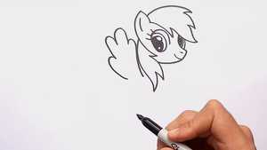 تماشا آموزش نقاشی پونی ساده How To Draw Little Pony 2025 با ماژیک مناسب برای کودکان با بهترین کیفیت