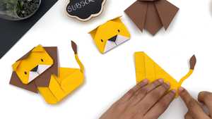تماشا یا دانلود اوریگامی شیر جنگل کاغذی Origami Lion 2026 با کیفیت بالا