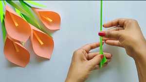 دانلود برنامه کودک کوتاه گل شیپوری با کاغذ Paper Calla lily Flower Craft 2026 مناسب تماشا همراه خانواده