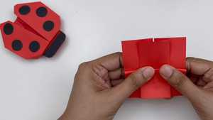 دانلود آموزش اوریگامی کفشدوزک کوتاه Origami Ladybug 2026 مناسب کودکان