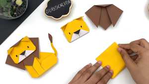 تماشای آنلاین آموزش اوریگامی شیر جنگل ساده و آسان Origami Lion 2026 مرحله به مرحله