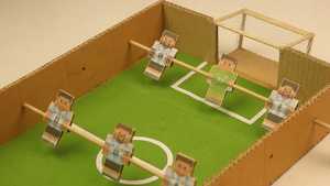 دانلود یا تماشا آموزش ساخت کاردستی کوتاه فوتبال دستی با مقوا Foosball Table Cardboard Craft 2026